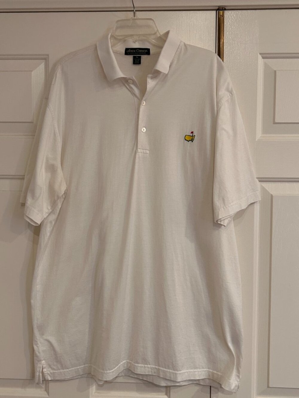 Master's White Golf Polo Shirt XL 100% Pima